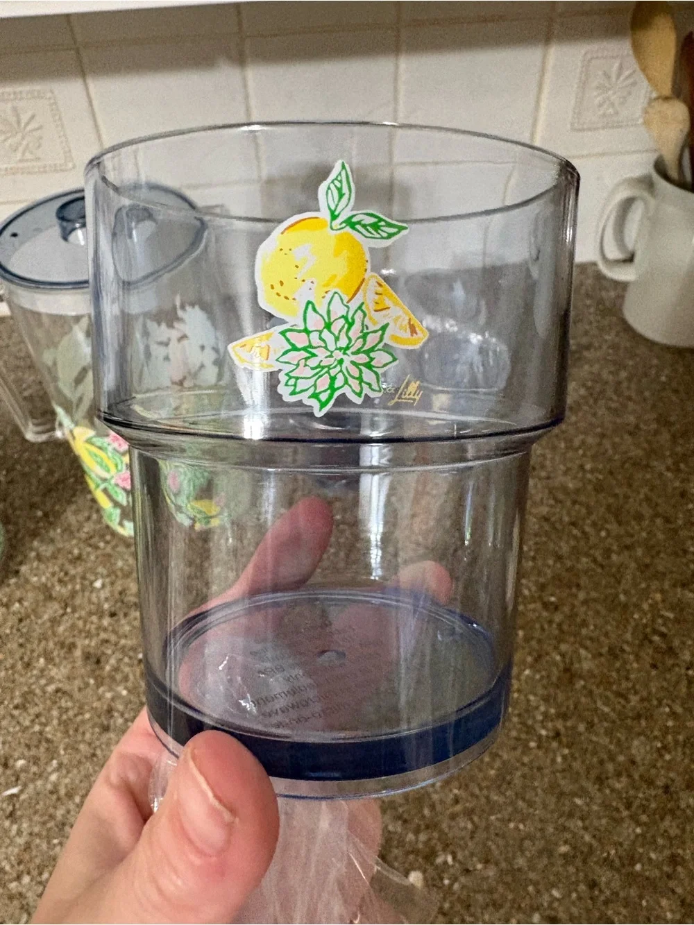 Lilly Pulitzer Pitcher & Cup Set
